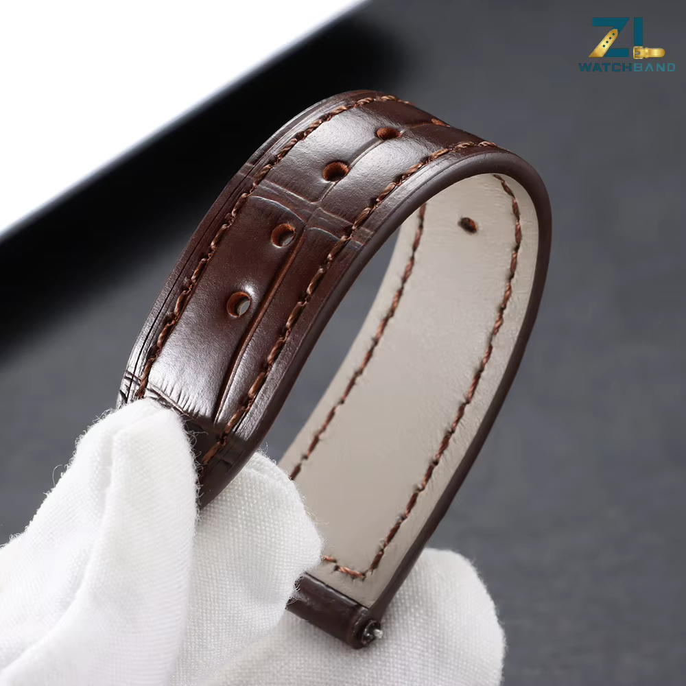 Bracelet de montre en cuir véritable de haute qualité