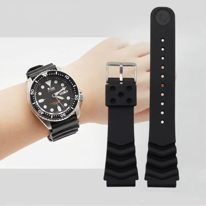 Bracelet en Silicone pour montre Seiko