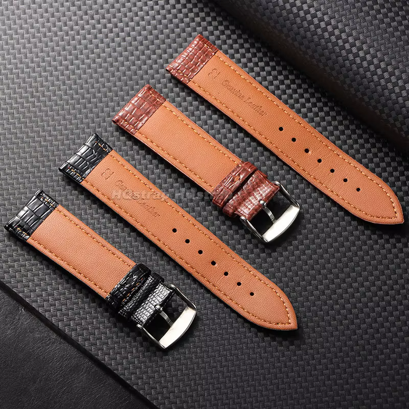 Bracelet de montre en cuir 18mm 20mm 22mm pour Omega