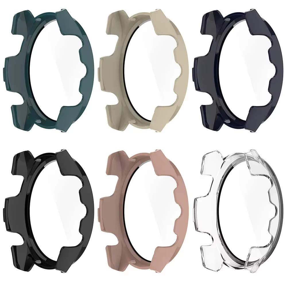 Verre trempé + étui pour Garmin Forerunner 165 PC protecteur d'écran dur housse de protection pare-chocs tout autour