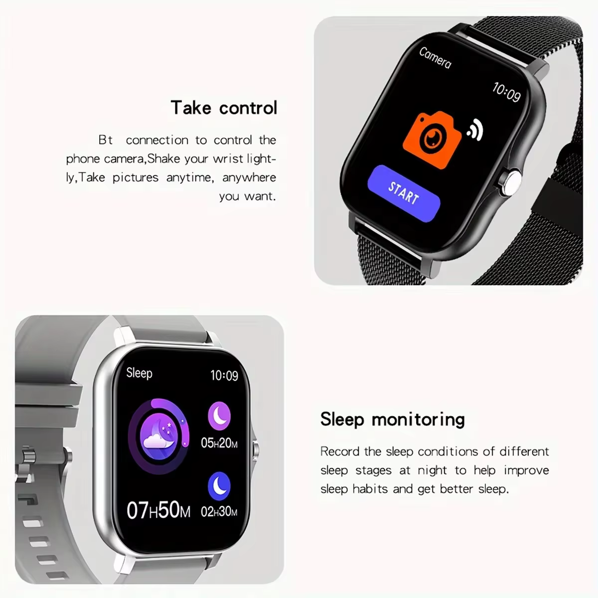 LAXASFIT 2025 nouvelle montre intelligente pour hommes femmes cadeau plein écran tactile sport Fitness
