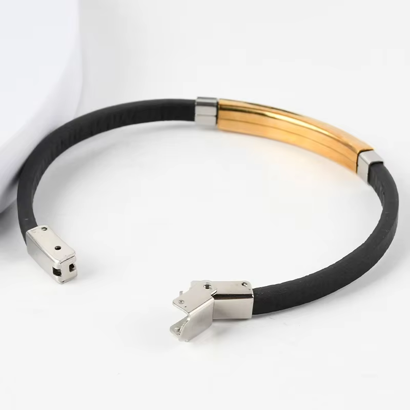 Chimman-Bracelets en cuir pour hommes