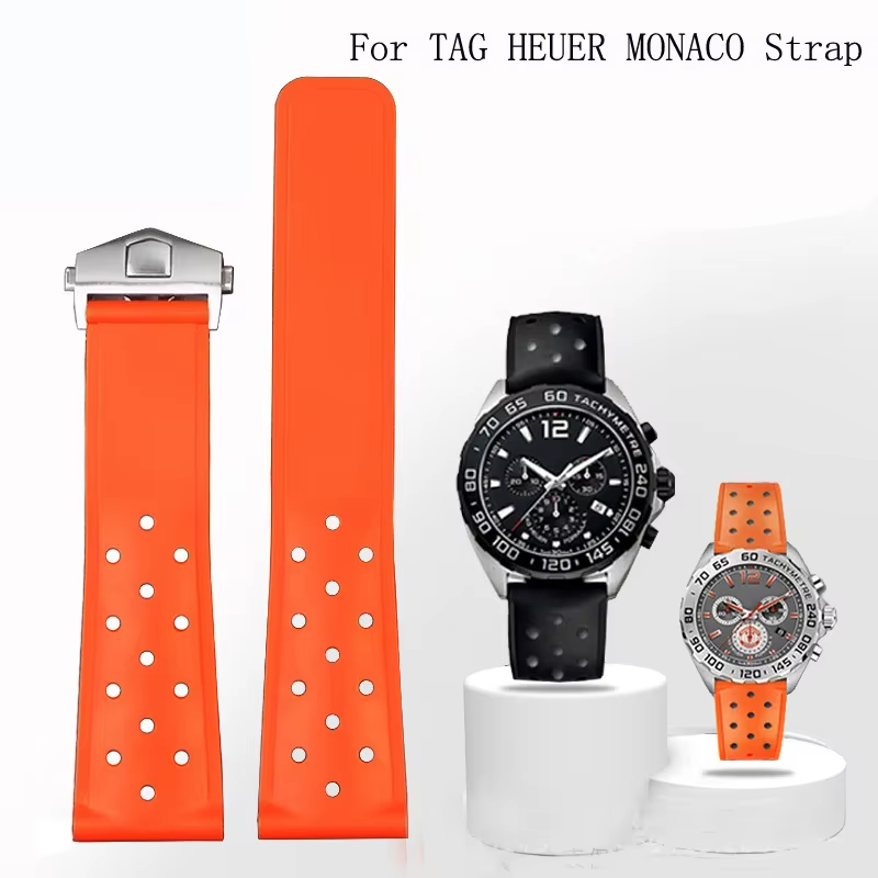 Bracelet de montre en caoutchouc de silicone pour homme