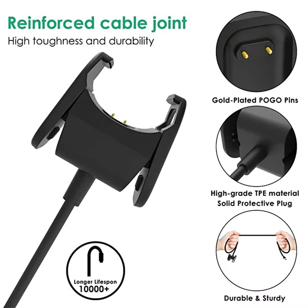 Cordon de chargeur USB de remplacement pour Fitbit Charge 2
