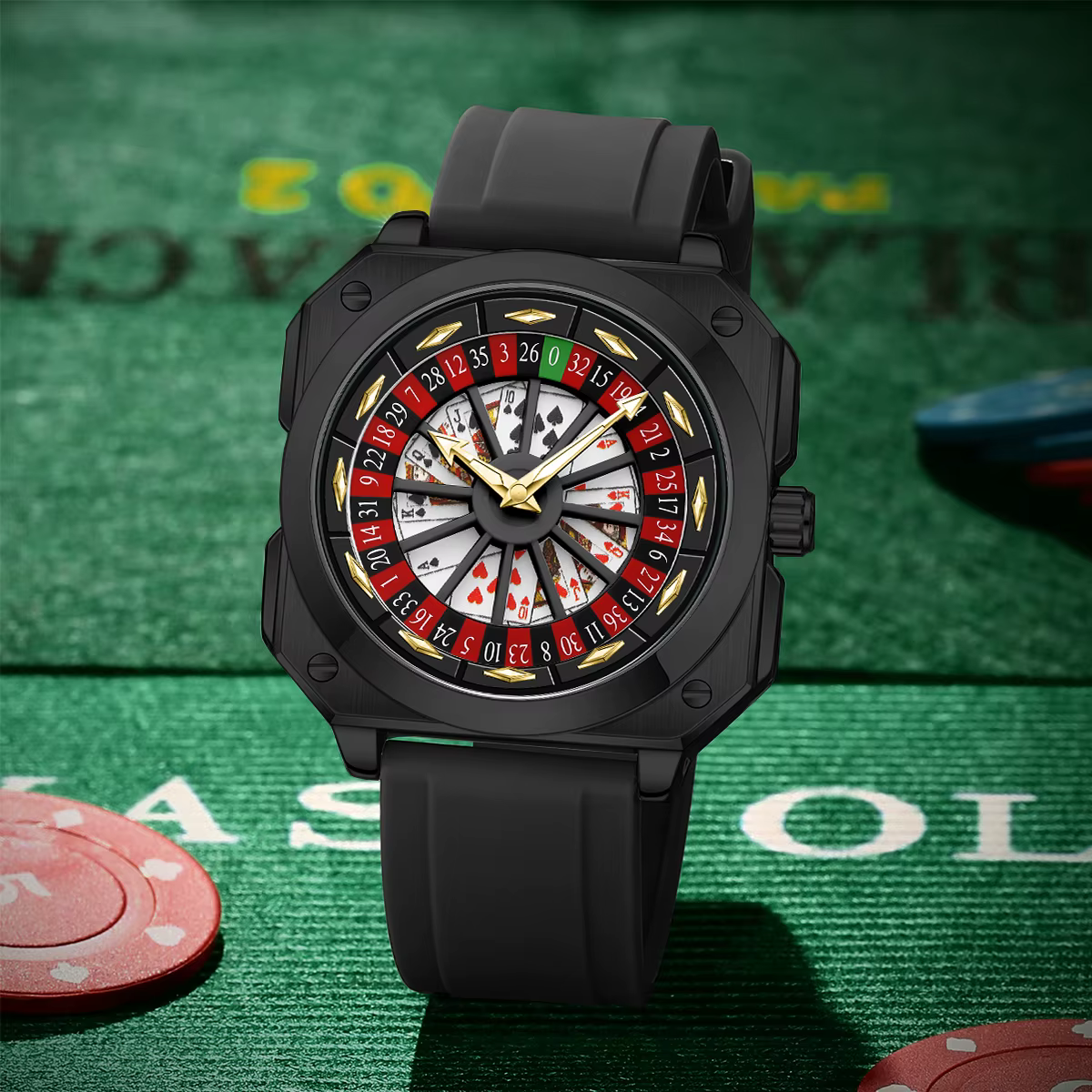 2025 nouvelle montre à Roulette pour hommes VA VA VOOM marque originale Style sportif mode bracelet en Silicone