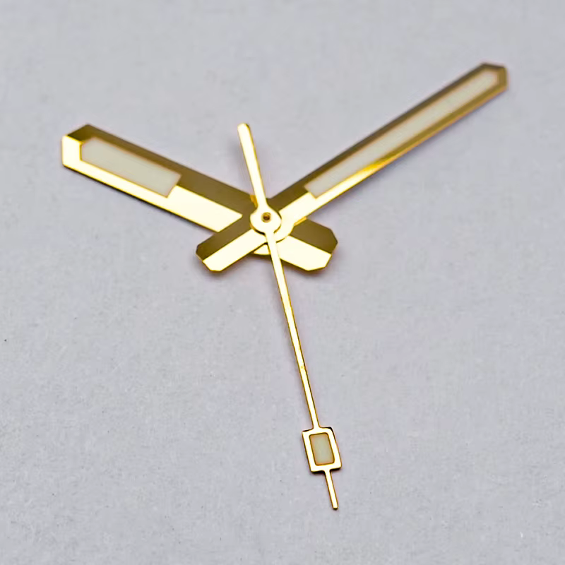Aiguilles de montre or argent NH35 NH36 C3 vert lumineux