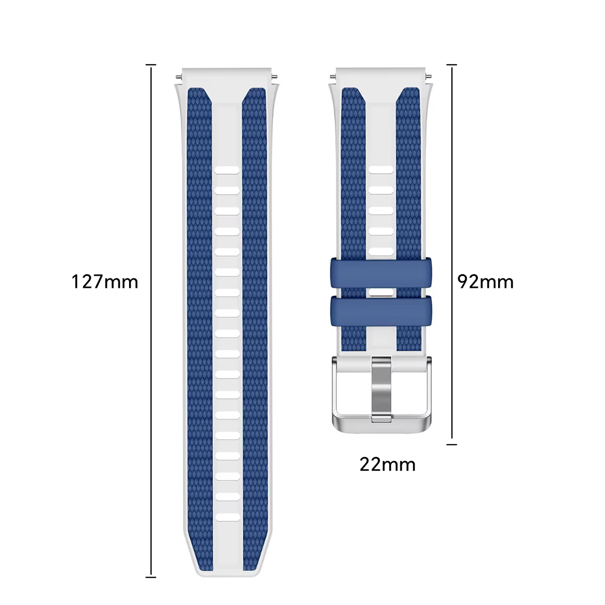 Bracelet de montre en Silicone bicolore pour Huawei Watch Ultimate 2