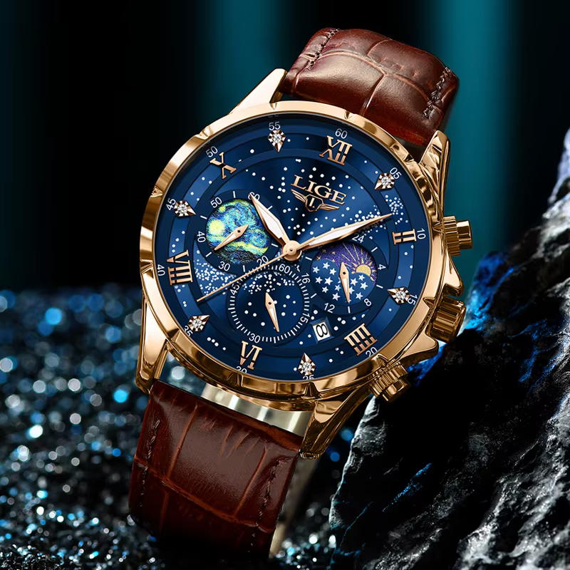 Montres créatives pour hommes LIGE