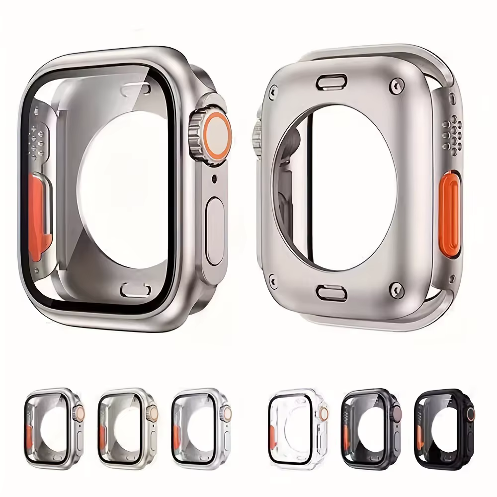 Changer vers le boîtier de protection Ultra complet pour Apple Watch 45 46 44mm protecteur d'écran en verre trempé pour