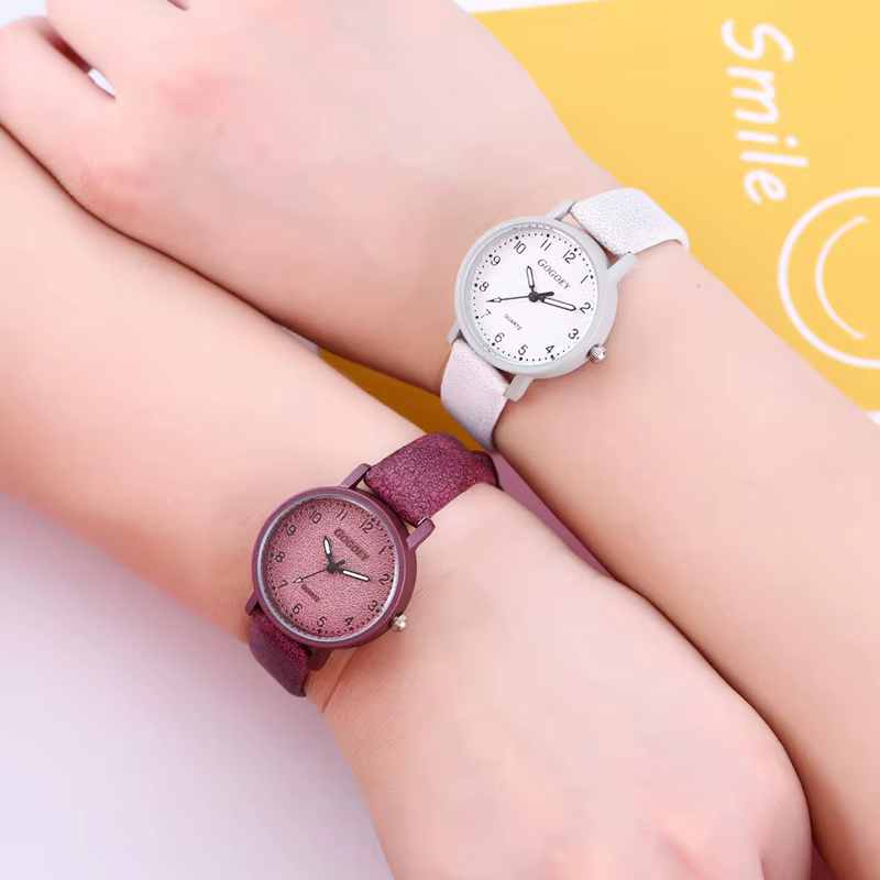 Vintage femmes montres bracelet en cuir décontracté Quartz montre-bracelet
