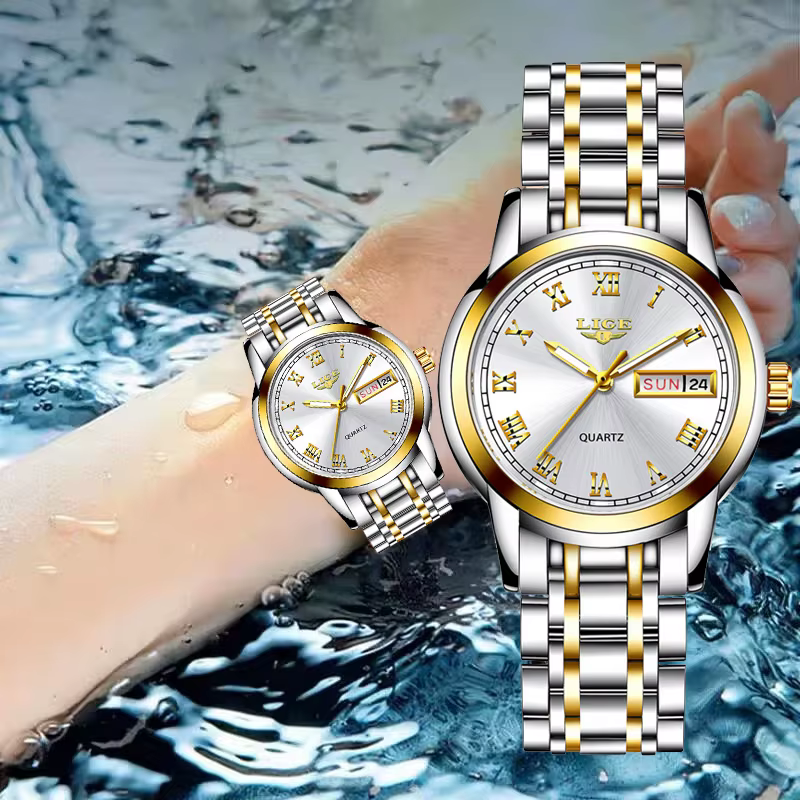LIGE Top marque de luxe femmes montre mode créative