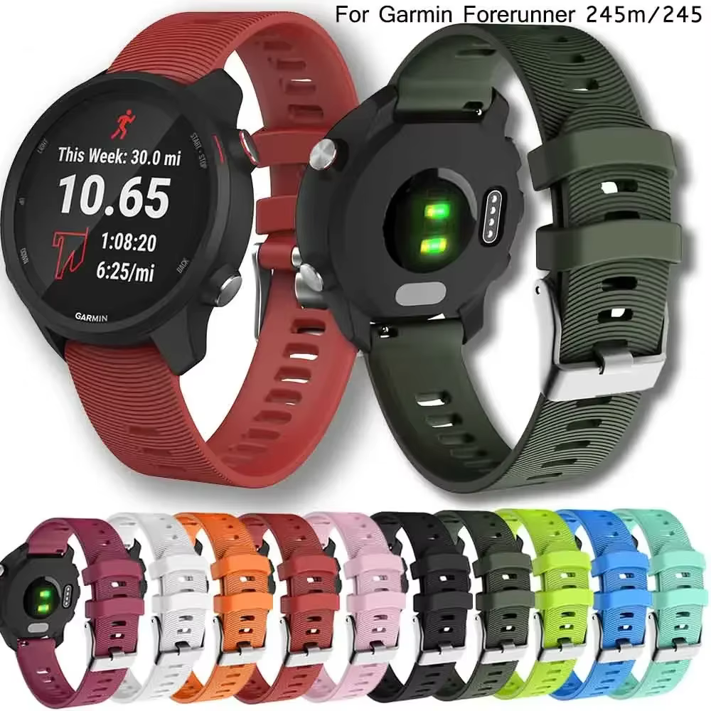 Bracelet de montre pour Garmin Forerunner 245/245M/Vivoactive 3