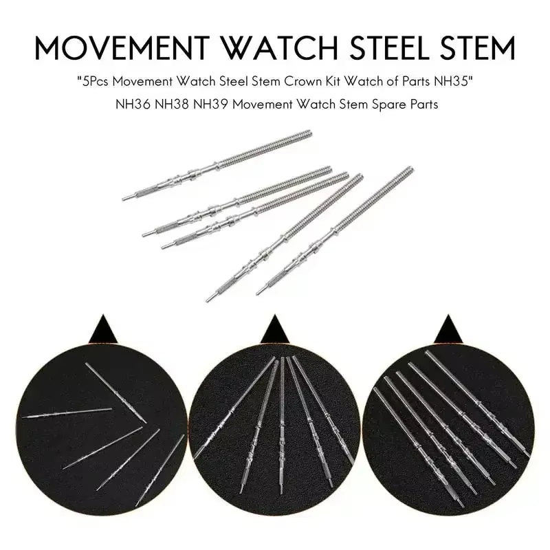 Tige de montre en acier inoxydable
