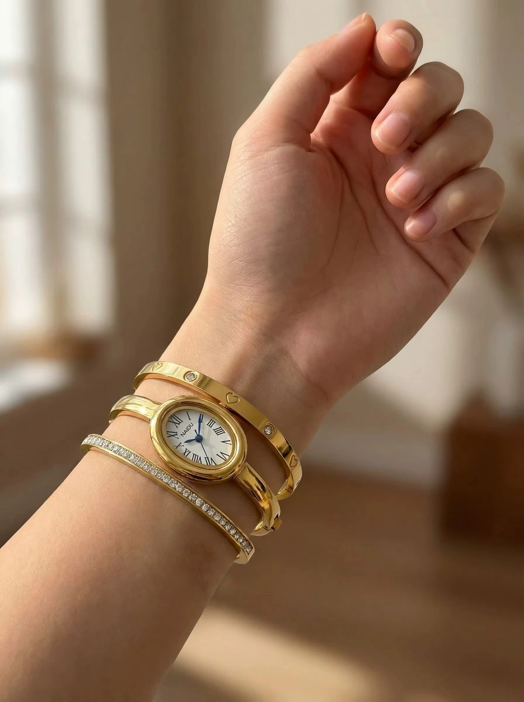Ensemble de 3 montres-bracelets décontractées