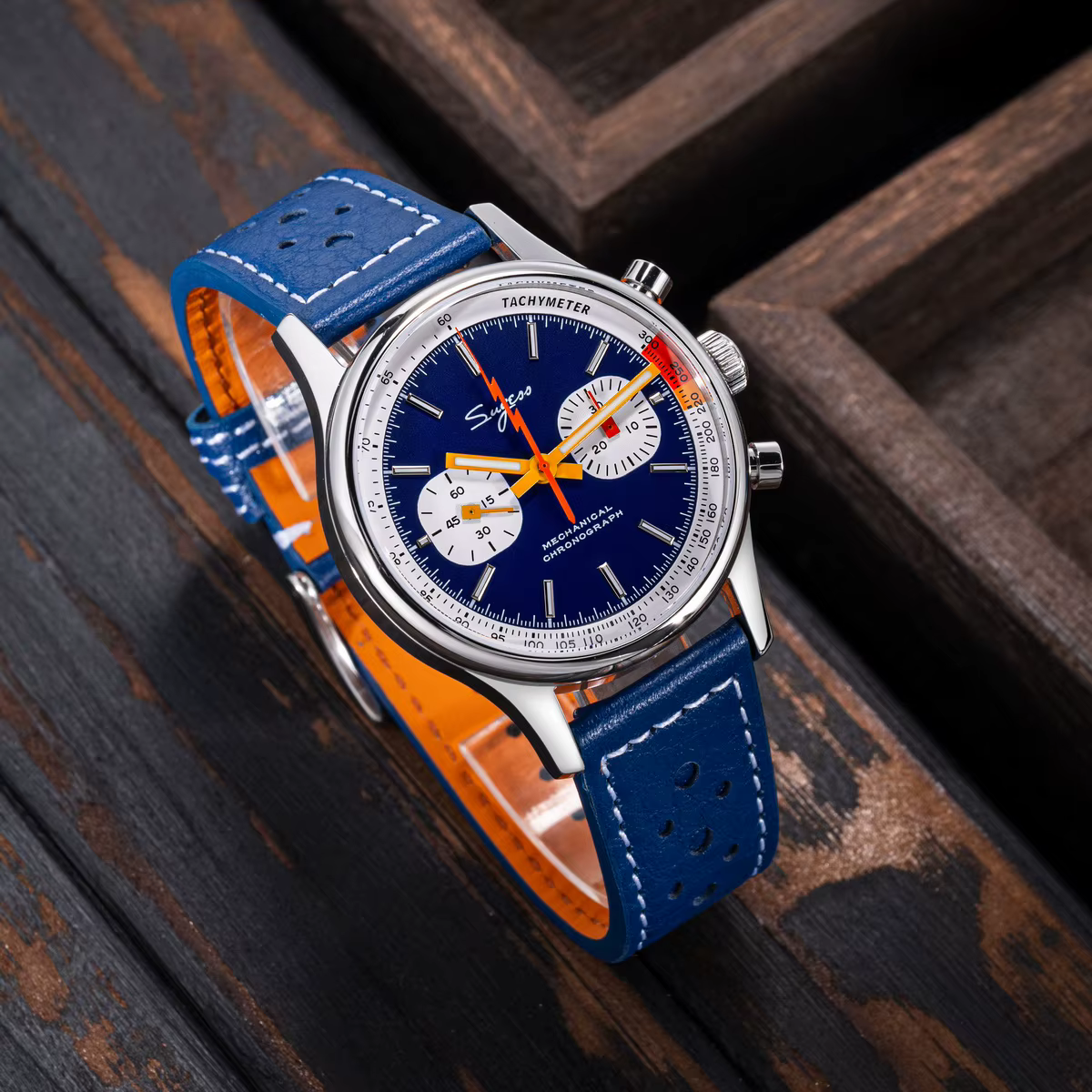 Sugess montre chronographe pour homme ST19 mouvement à col de cygne montres mécaniques saphir cristal pilote militaire horloge de course nouveau