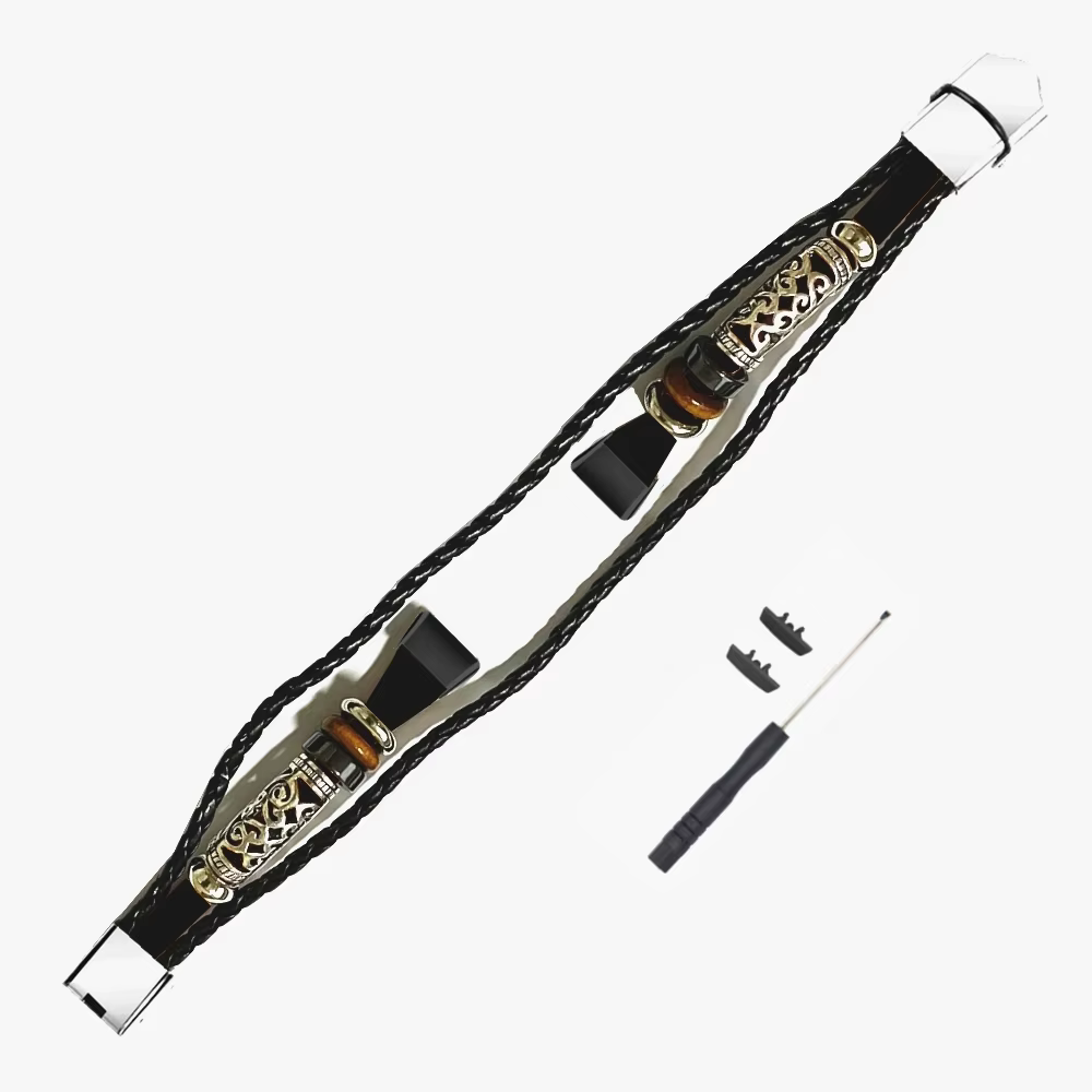 Pour Honor Band 6 Bracelet en cuir tressé