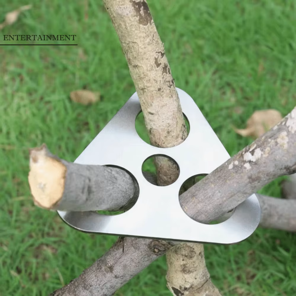 Accessoires de cuisine Trépied de barbecue portable Détachable Réglable Trépied de camping Multifonctionnel Étagère suspendue Pique-nique