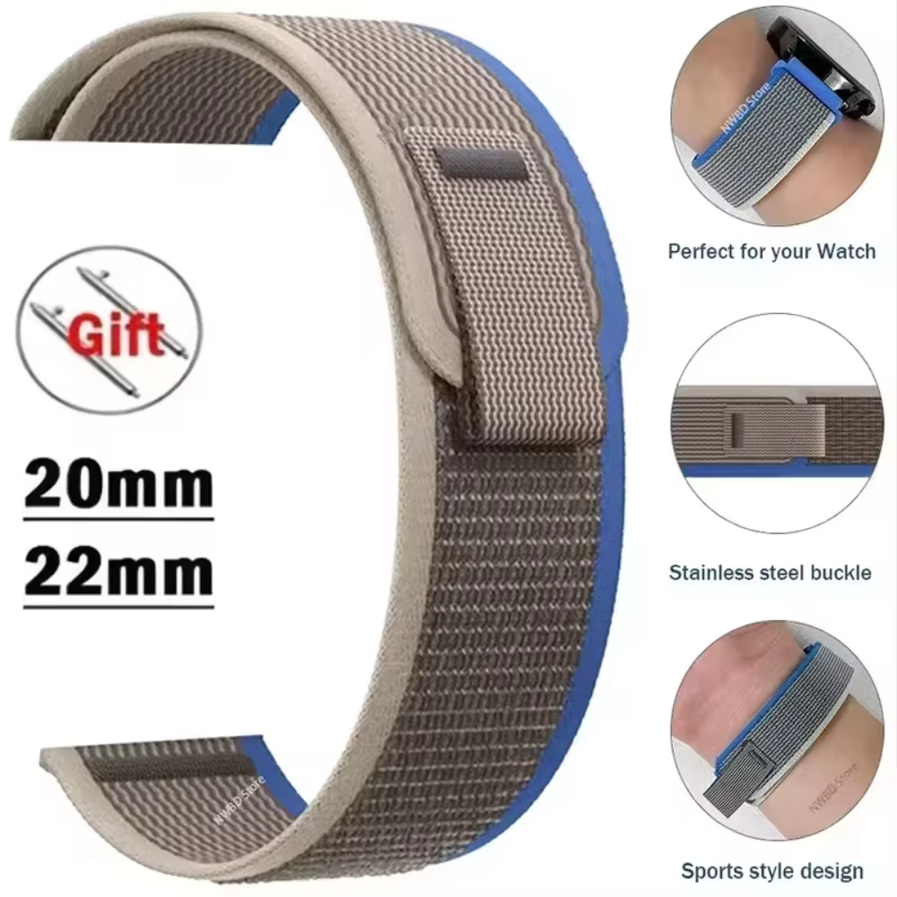 Sangle à boucle en Nylon pour Garmin Forerunner 965 955 570 970 165 55