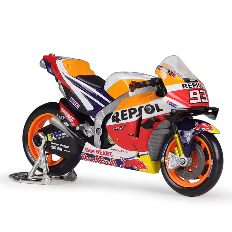 Maisto 1:18 Résol Honda Équipe Rc213v 2021 # 93 # 44 Marc Marquez Moto Gp Racing Casting alliage Moto modèle Collection cadeau jouet