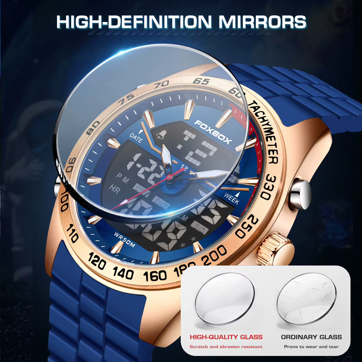 Montre chronographe de luxe pour homme FOXBOX