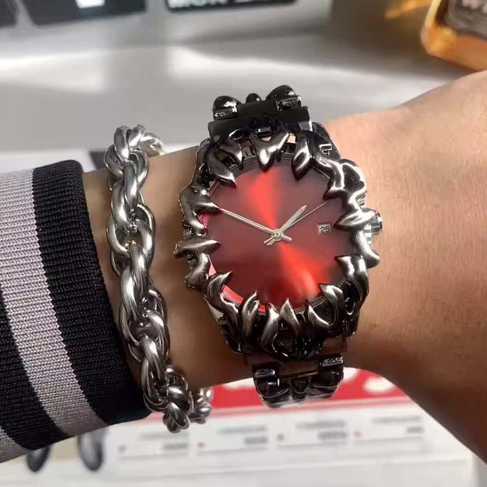 Montre-bracelet à quartz vintage pour homme
