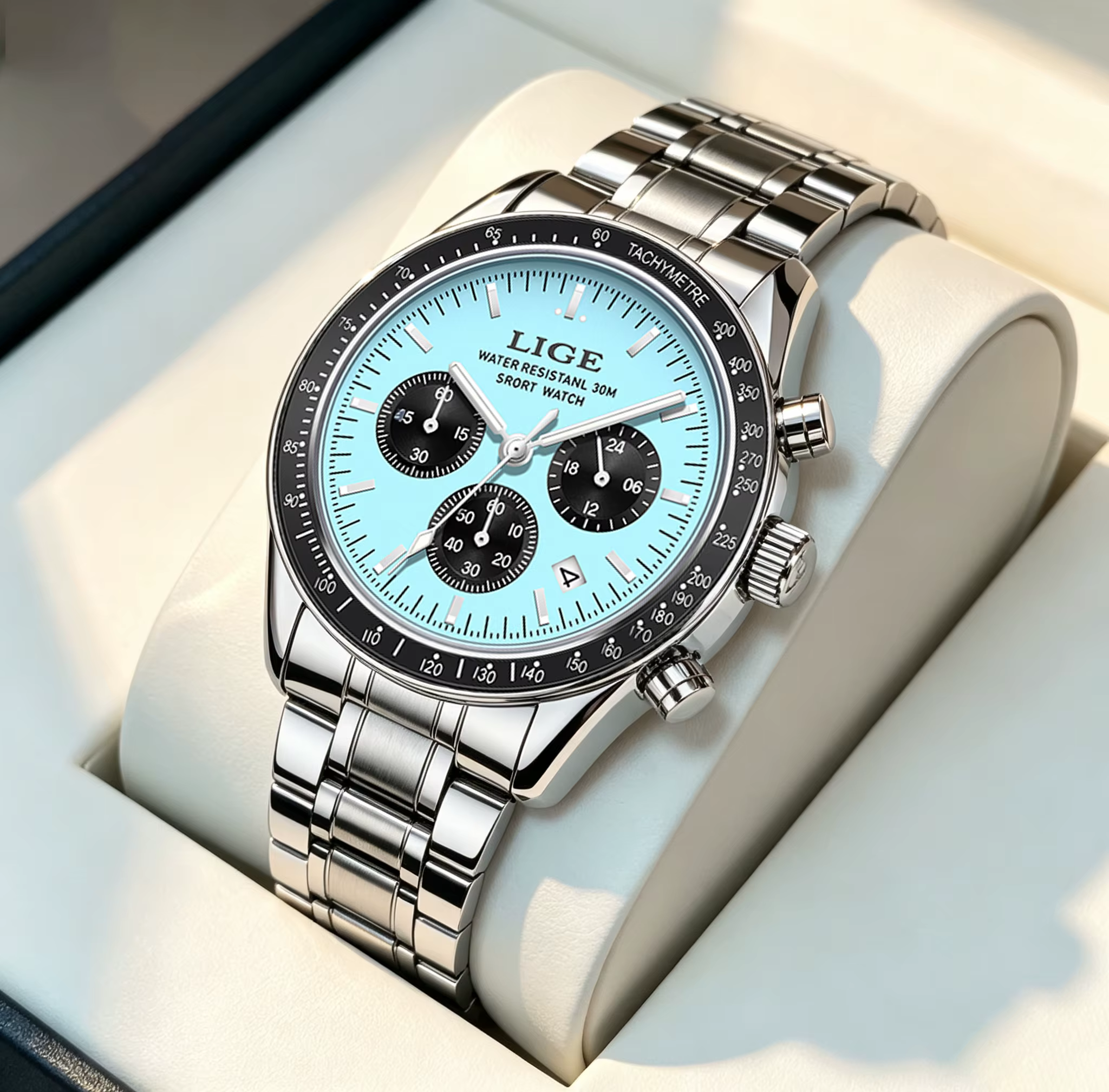 Nouvelle Montre Sport Homme 2026 – Montre-Bracelet de Luxe de Marque Supérieure pour Hommes, Étanche, Militaire, à Quartz, Chronographe – Montre Homme