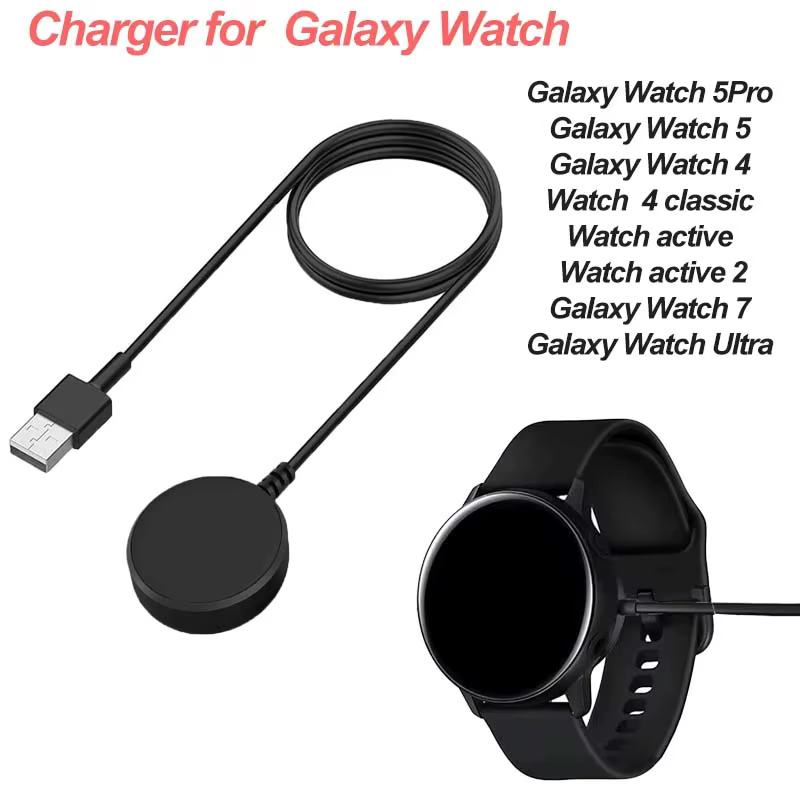 Chargeur de montre Compatible pour Samsung Galaxy Watch 5 Pro 5/4/3 Active 2/1Gear Sport/S3