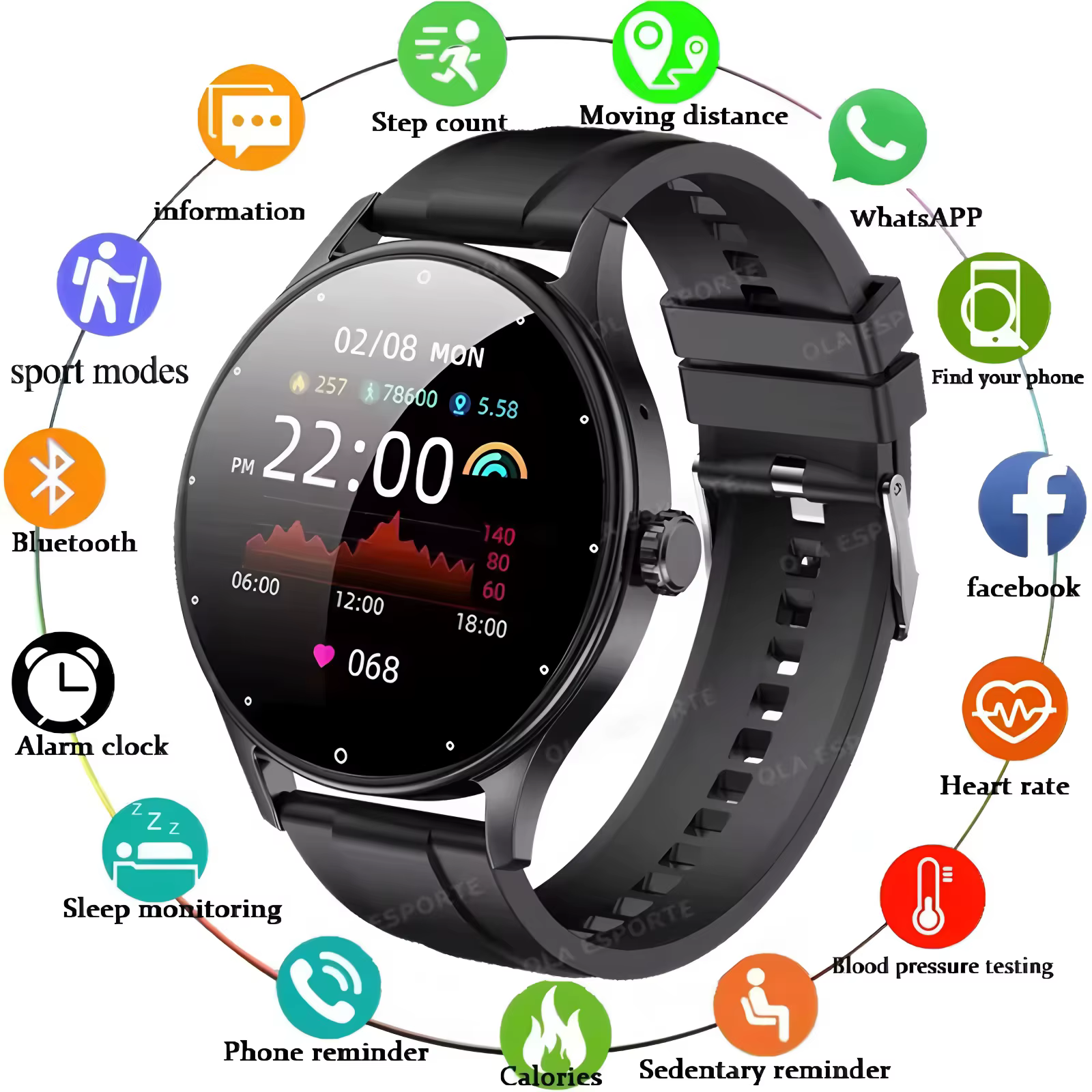 2026 montre intelligente femmes hommes dames cadeau Sport Fitness