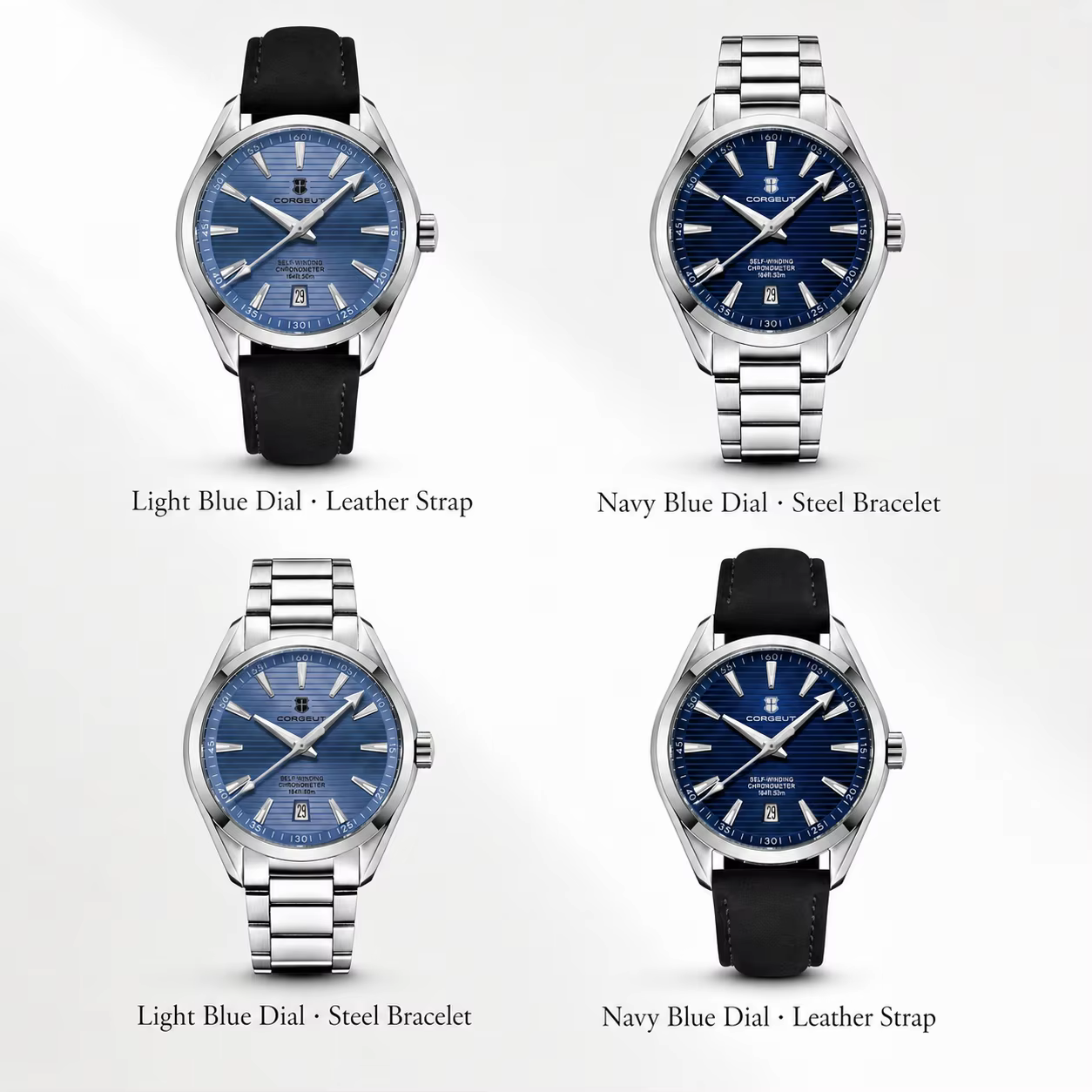 CORGEUT NH35 montre automatique pour hommes