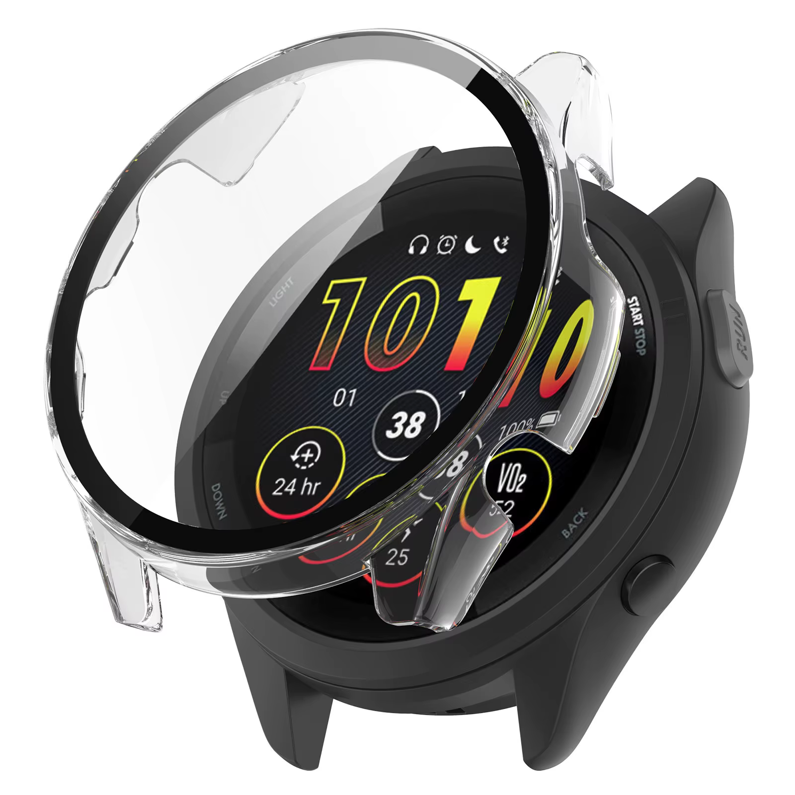 Boîtier de montre housse de protection pour Garmin Forerunner 255 265 255S 265S cadre PC dur verre couverture complète coque accessoires