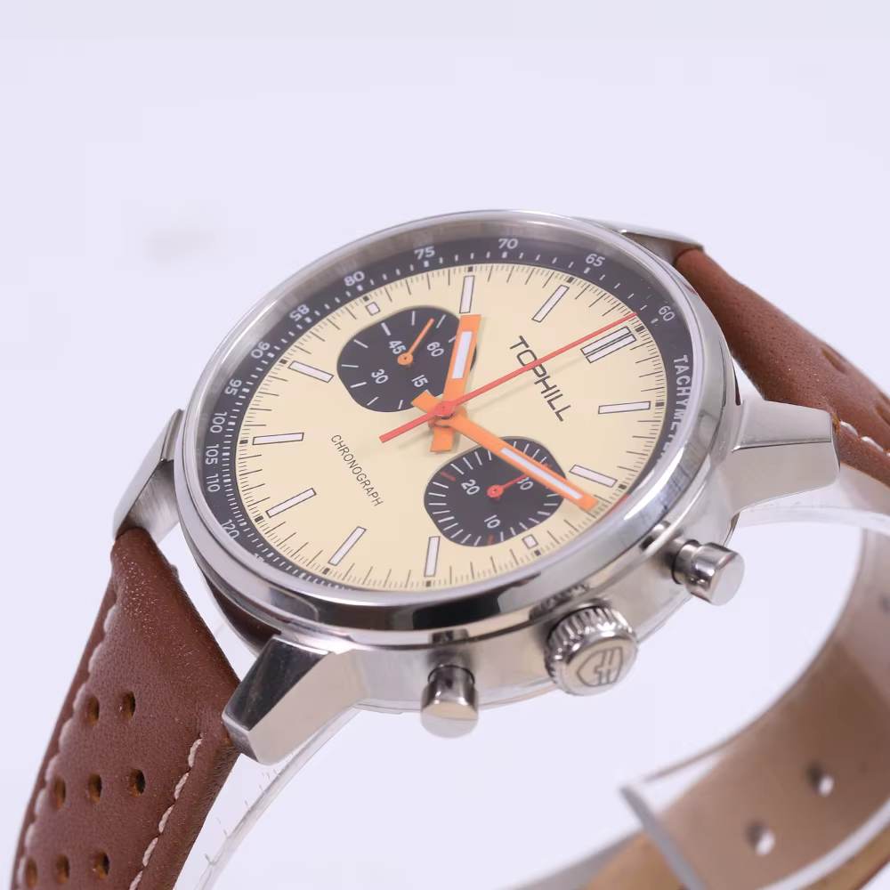 TOPHILL montre 1963 chronographe mécanique montre-bracelet mouette ST1901 mouvement pilote