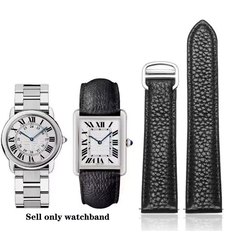 Boucle en acier inoxydable pour Cartier Tank Must London Solo