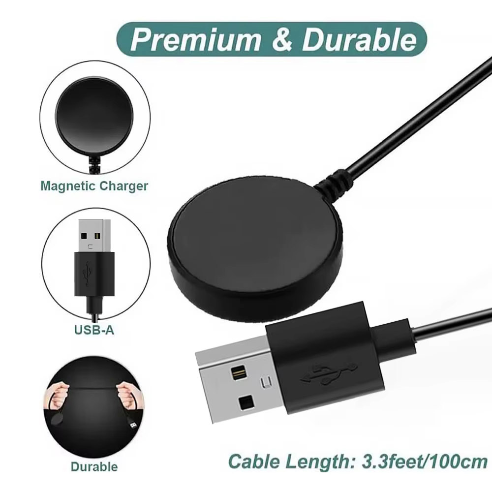 Chargeur de montre sans fil Compatible pour Samsung Galaxy Watch 5 Pro 5/4/3 Active 2/1Gear Sport/S3