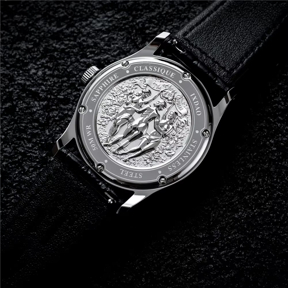 IX&DAO IPOSE 2025 Nouvelle Collection Cloud Rising Montres Formelles à Quartz pour Hommes Verre Saphir Importé Acier Inoxydable 5 Bar