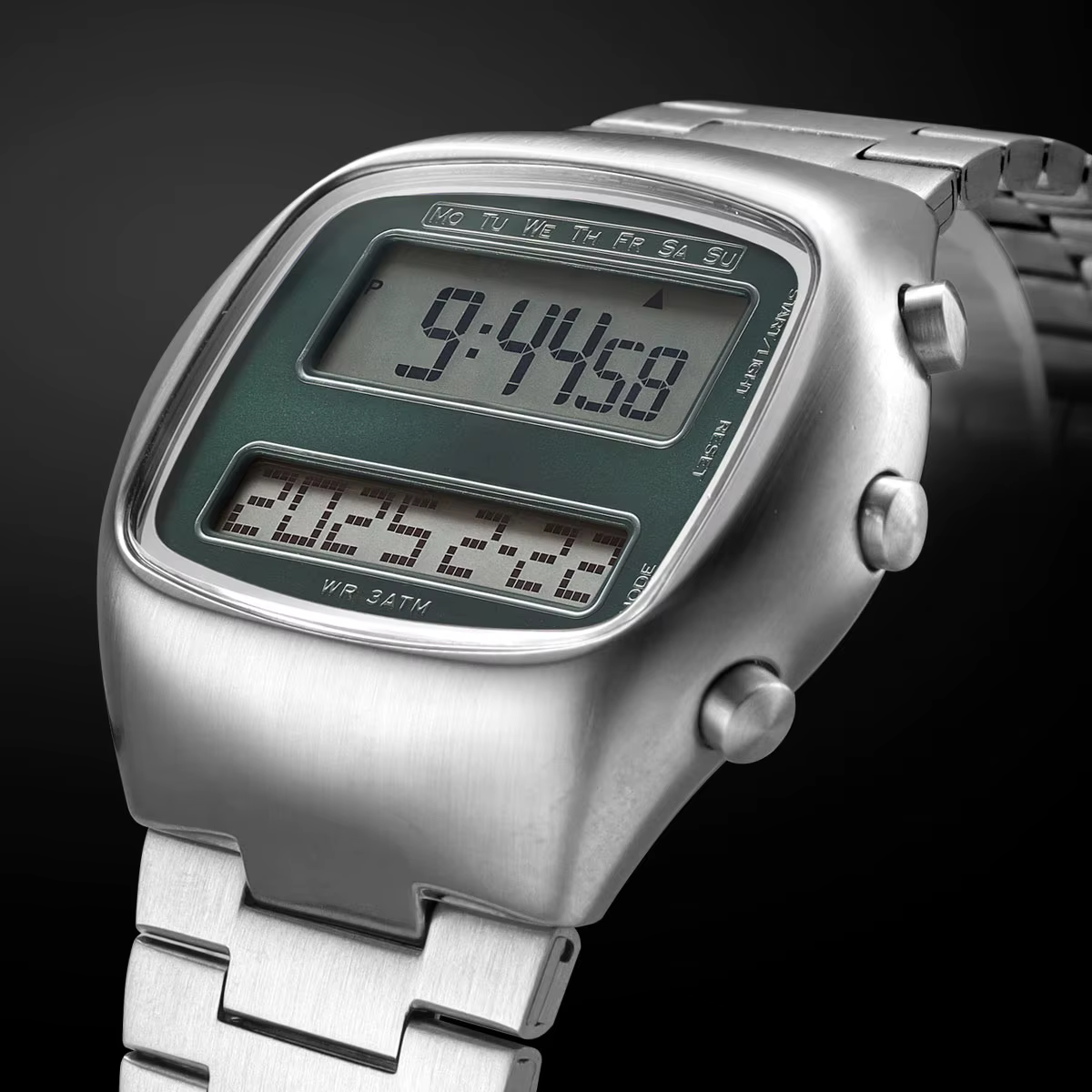 Montre-bracelet numérique rétro unisexe