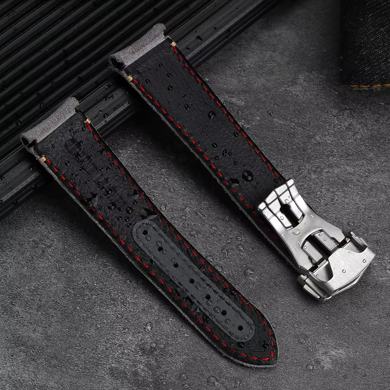 Pour Omega côté sombre de la lune Speedmaster 311.92.44 bracelet de montre à fermoir déployant