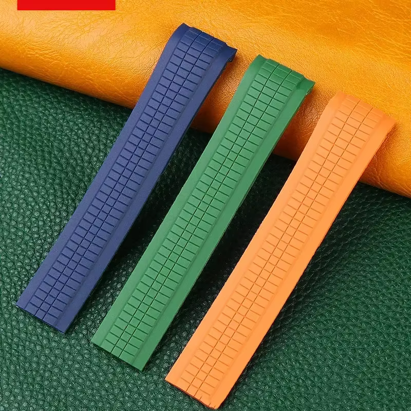 Bracelet de montre en caoutchouc souple de qualité supérieure