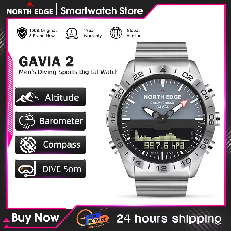 NORTH EDGE – montre de plongée pour hommes