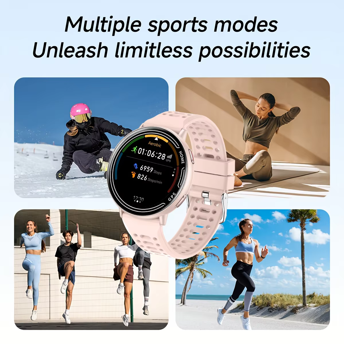 Nouvelle montre connectée GPS 1.43 AMOLED avec boussole