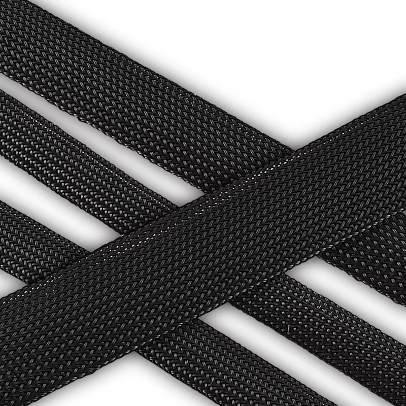 Gaine tressée extensible en l'horloge, manchon en treillis métallique flexible, noir pour TV, audio, cordons PC, protection contre les animaux domestiques, ChFuk, 3m, 9,85 pieds