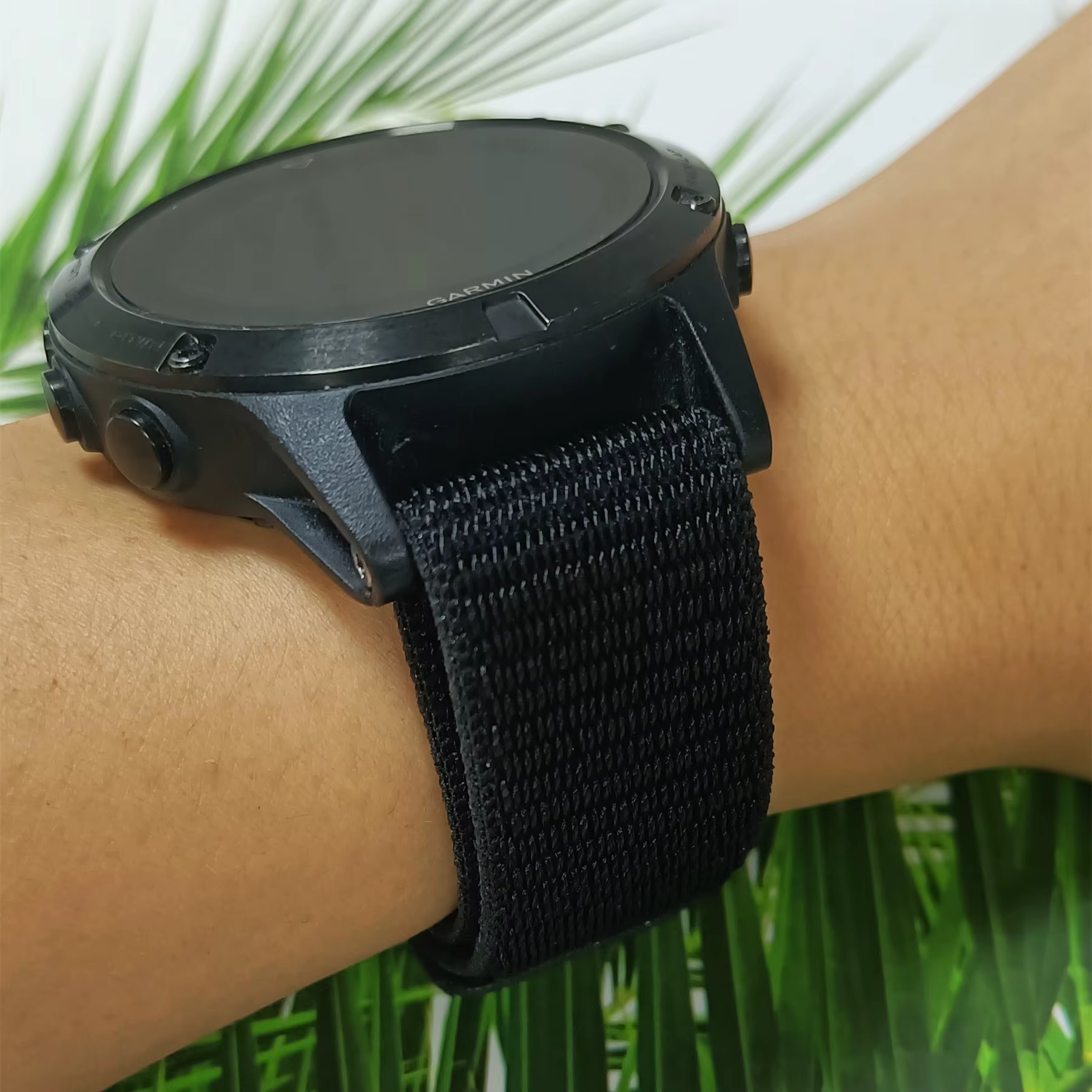 Garmin-Bracelet en nylon souple pour montre de sport