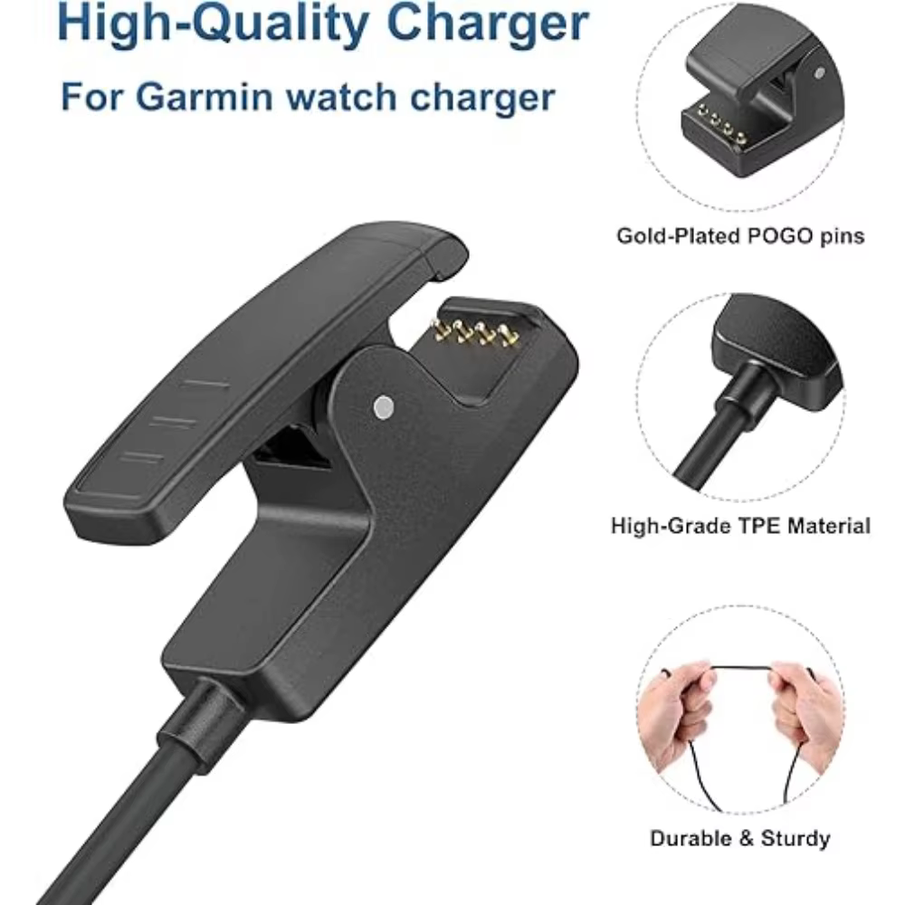 Chargeur de remplacement adapté pour Garmin Lily/Lily 2