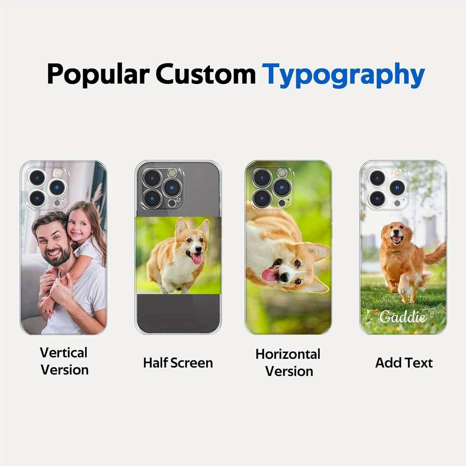 Pour iPhone 16 16e 15 14 13 12 11 Pro Max Mini SE 2020 2022 XS XR 6 6s 7 8 Plus Coque Souple Personnalisée avec Photo DIY en TPU