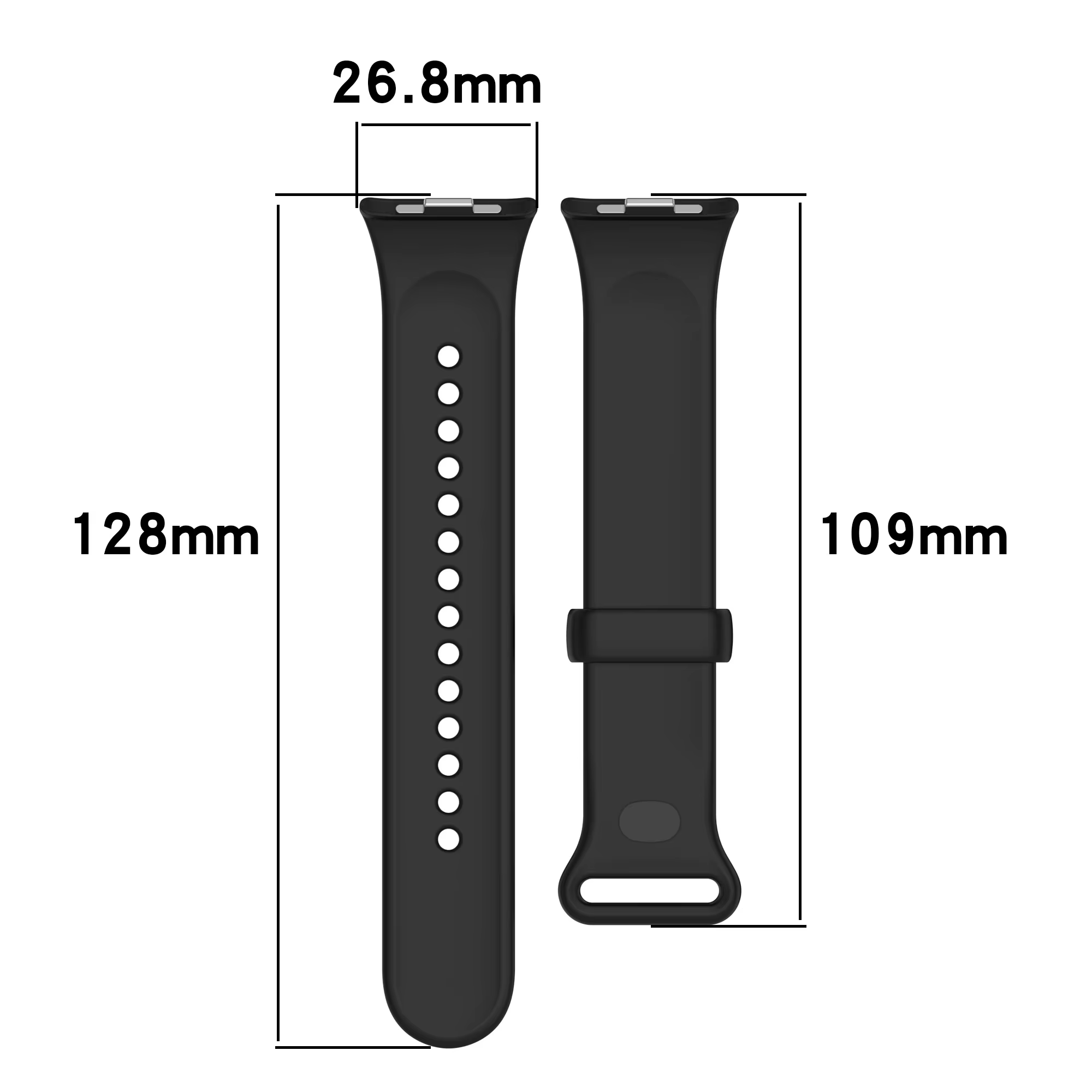 Bracelet en silicone officiel pour Xiaomi Smart Band 10 Pro/9 Pro/8 Pro