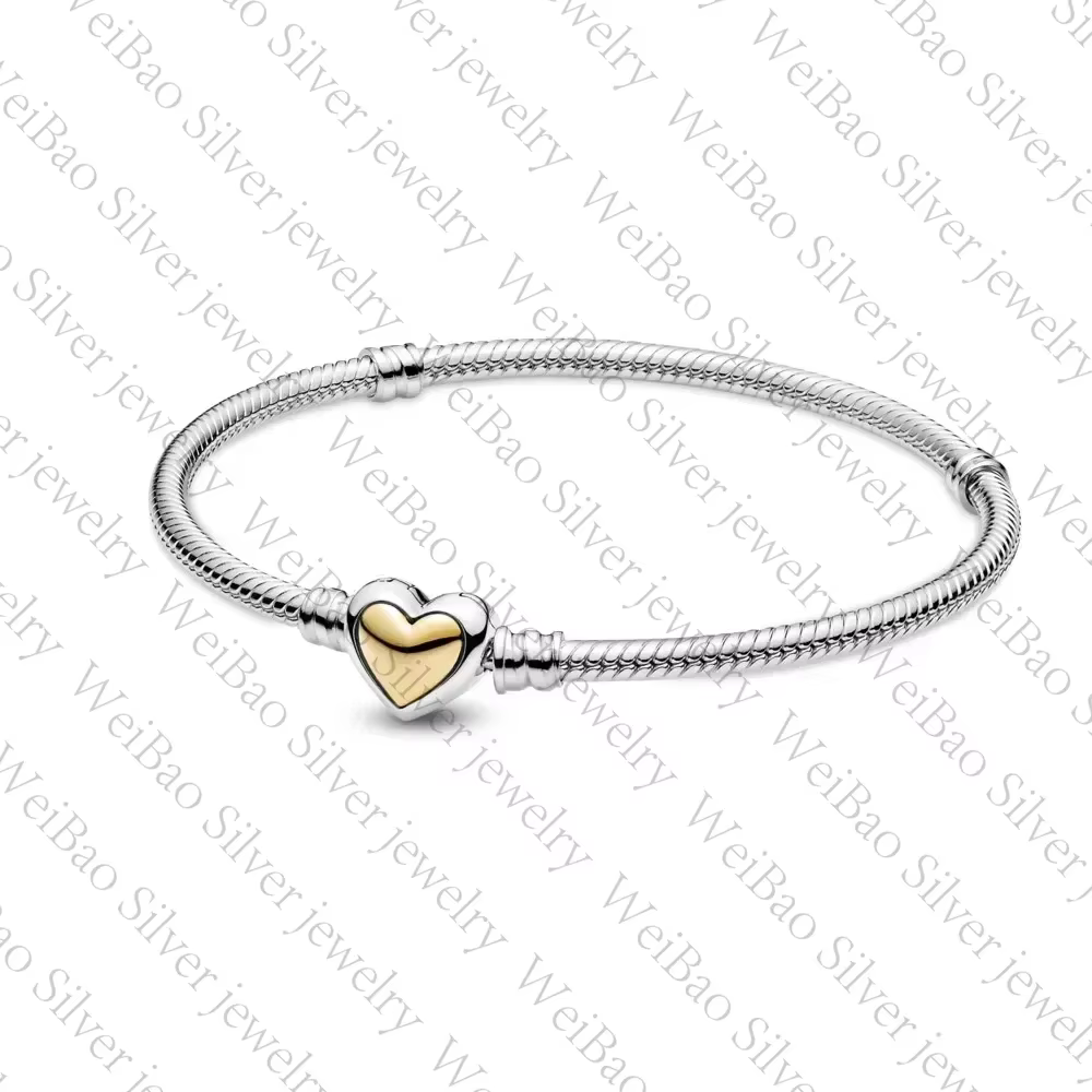 Bracelet chaîne serpent avec fermoir infini