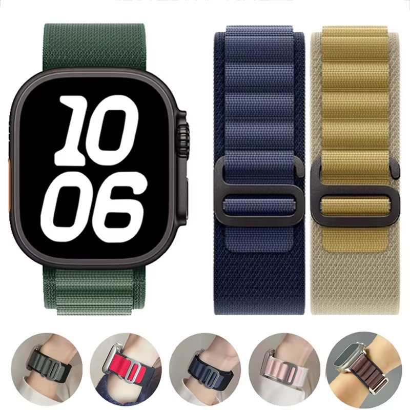 Boucle alpine pour bracelet de montre apple ultra2 49mm 40-44mm 45mm 41mm 38mm