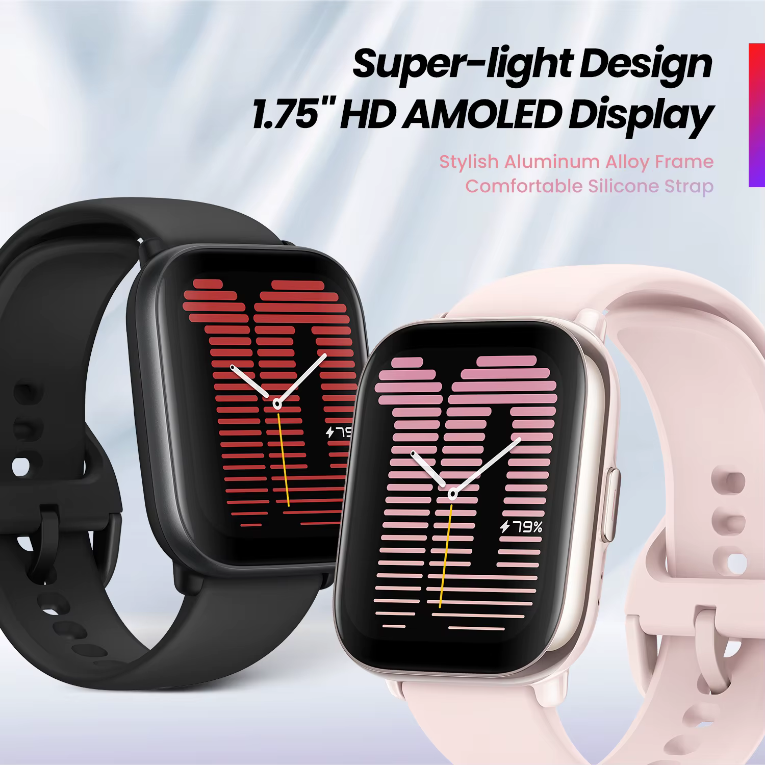 Nouveau Amazfit Active 42mm montre intelligente 5 systèmes de positionnement par Satellite 14 jours d'autonomie Smartwatch pour téléphone Android IOS
