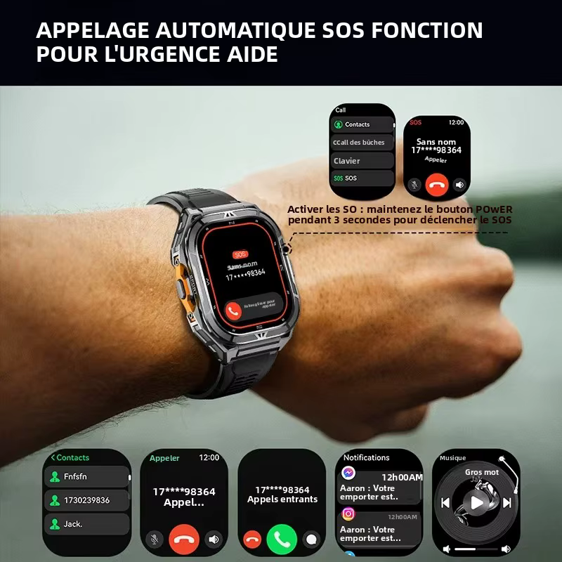 Montre connectée de luxe AMOLED
