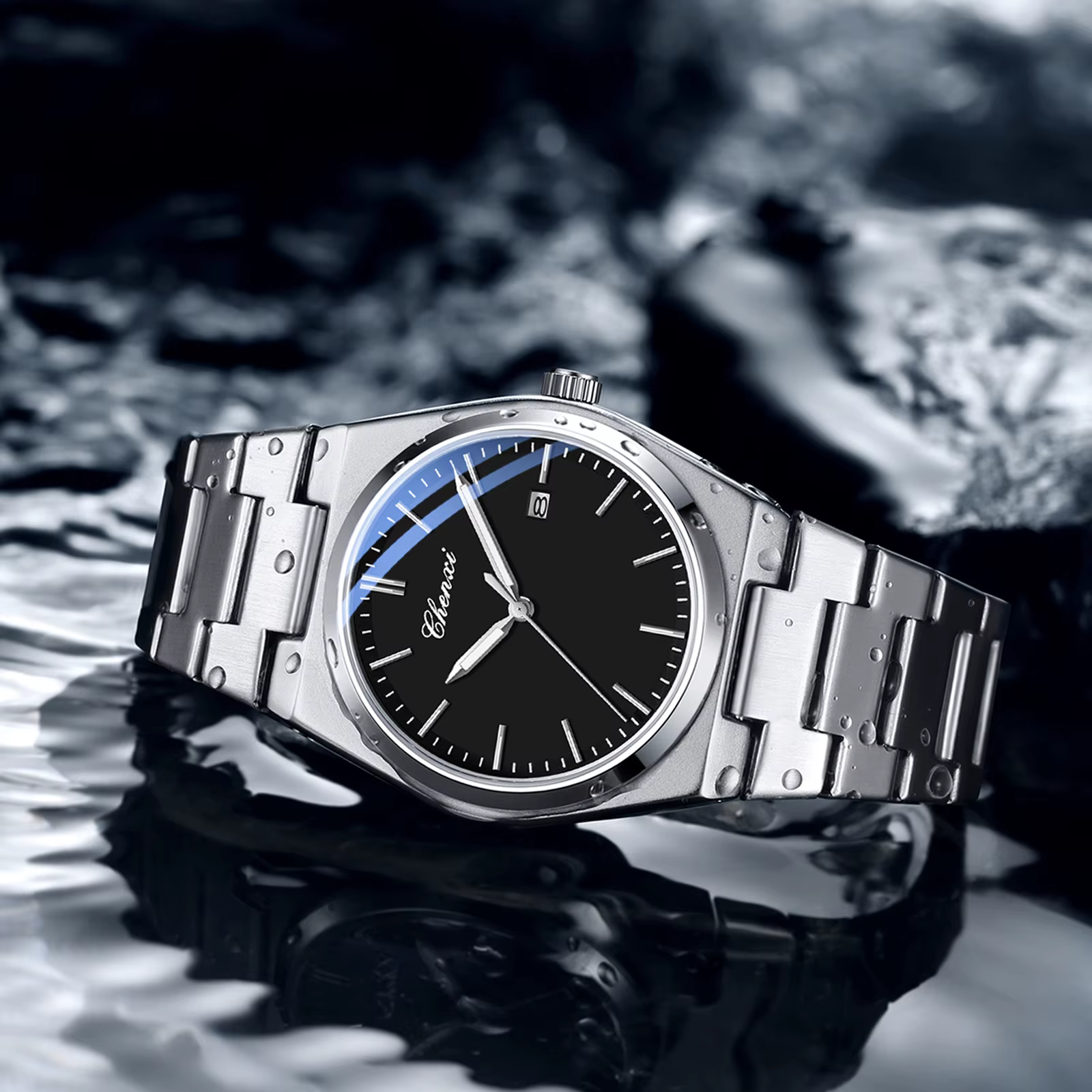 Montre à quartz étanche pour homme