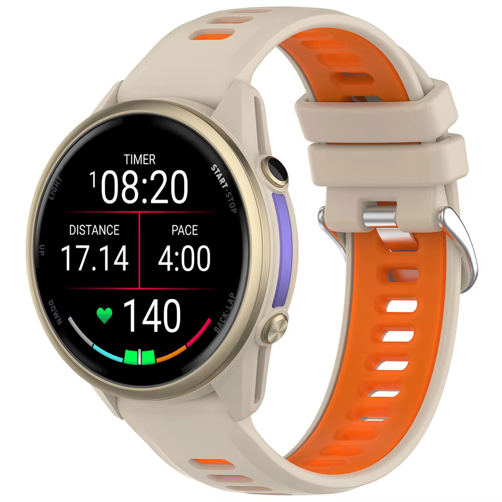 Bracelet de montre en silicone officiel pour Garmin Forerunner 970 Solar Sport